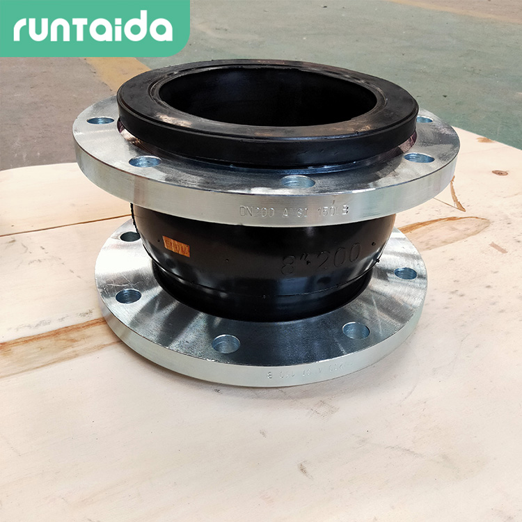 潤泰達-DN150單球體橡膠柔性(xìng)接頭(tóu) 可曲撓橡膠膨脹接頭